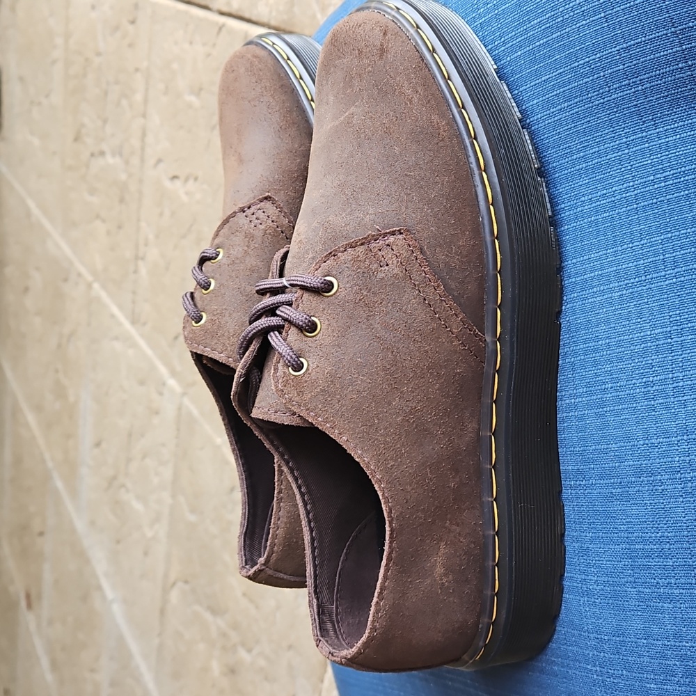 Dr Martens Zavala Oxford Shoes, Crazy Horse Leather, Dark Brown, Unisex M/6, W/7